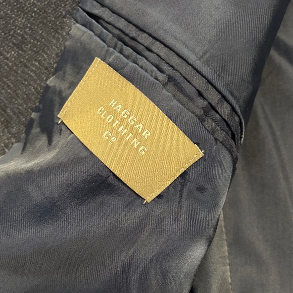 🔥BUNDLESALE Haggar Dark Gray Men's Blazer - Picture 6 of 8